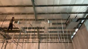 Pemasangan Ducting di Billiard Menteng 7 Medan Denai