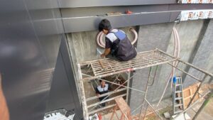 Pemasangan Ducting di Car Wash Menteng 7 Medan Denai