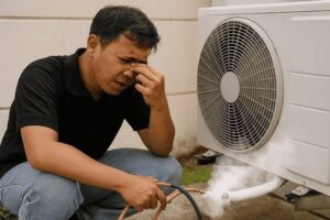 Solusi Mengatasi Bau Freon Menyengat pada AC Bekas
